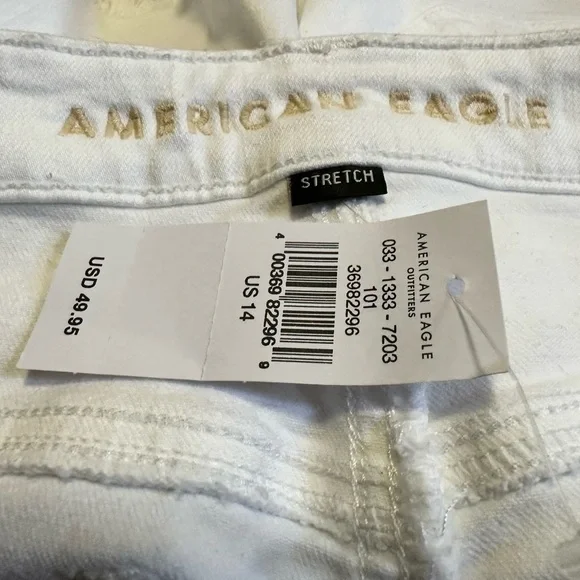 American Eagle White Shorts Stretch - Picture 4 of 8